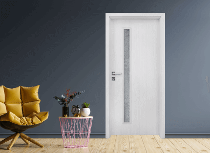 Интериорна врата Gradde Wartburg, цвят Сибирска Лиственица, стъклен модел
