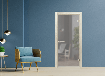 Стъклена врата Sil Lux, модел Basic G-10, цвят Избелен Дъб