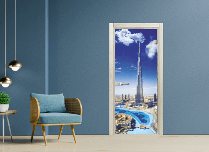 Стъклена врата Sil Lux, модел Print 13-16, цвят Избелен Дъб