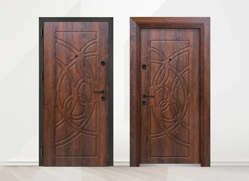 Входна врата Unison Optima 3005p цвят Японски Бонсай 2s