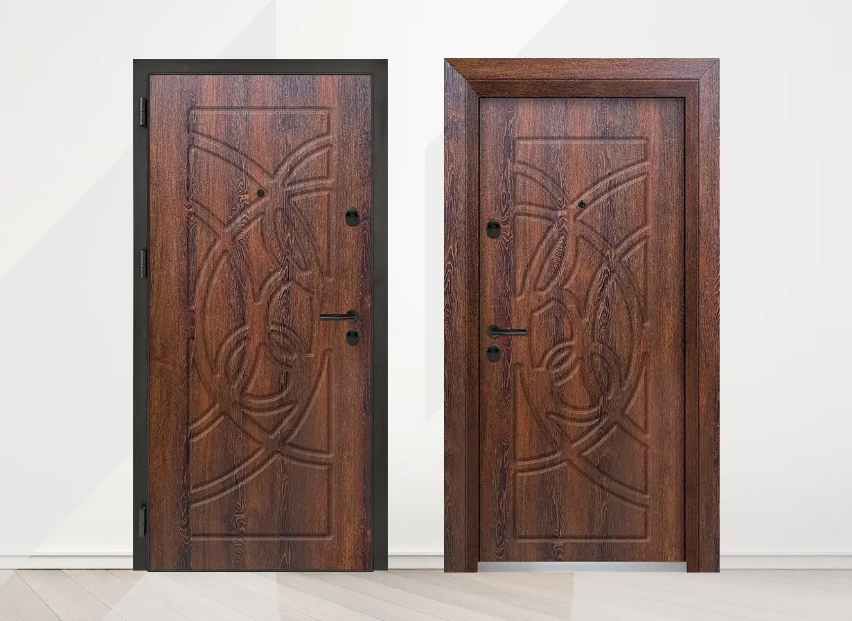 Входна врата Unison Optima 3005p цвят Японски Бонсай 2s