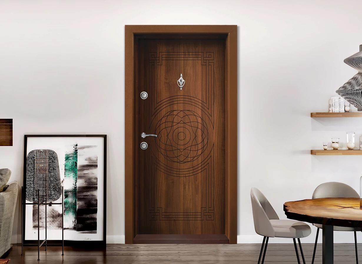 Блиндирана входна врата Kartal T-110, Златен дъб