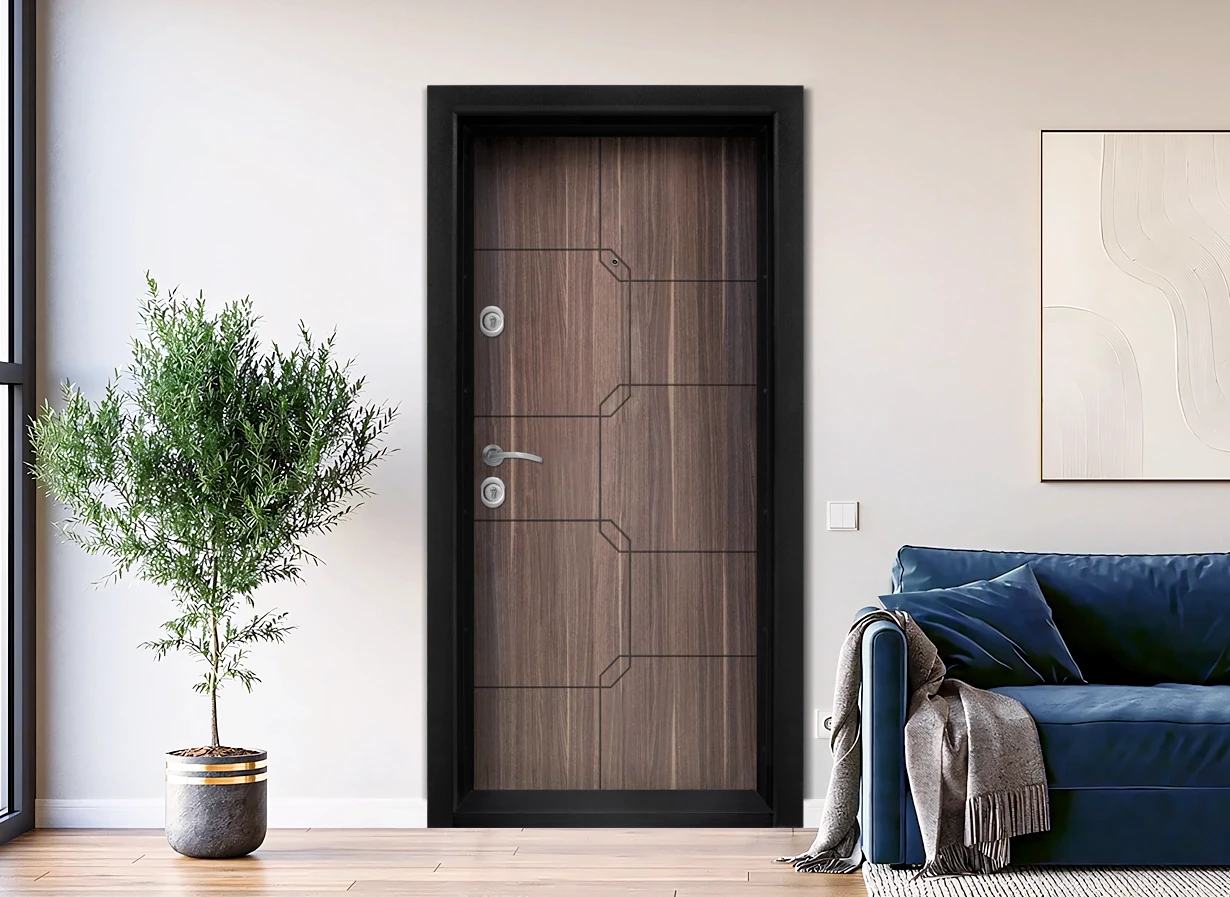 Блиндирана входна врата Kartal T-910, цвят Виктория,