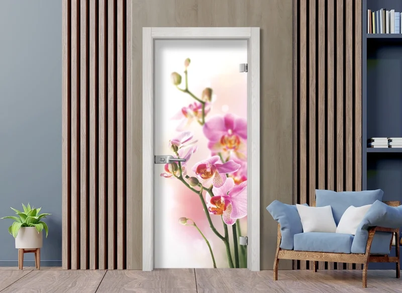Стъклена врата Sil Lux Print G 13-2, цвят Снежен Бор