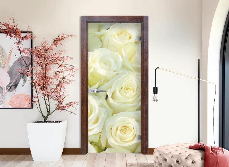 Стъклена врата Sil Lux Print G 13-6, цвят Японски Бонсай
