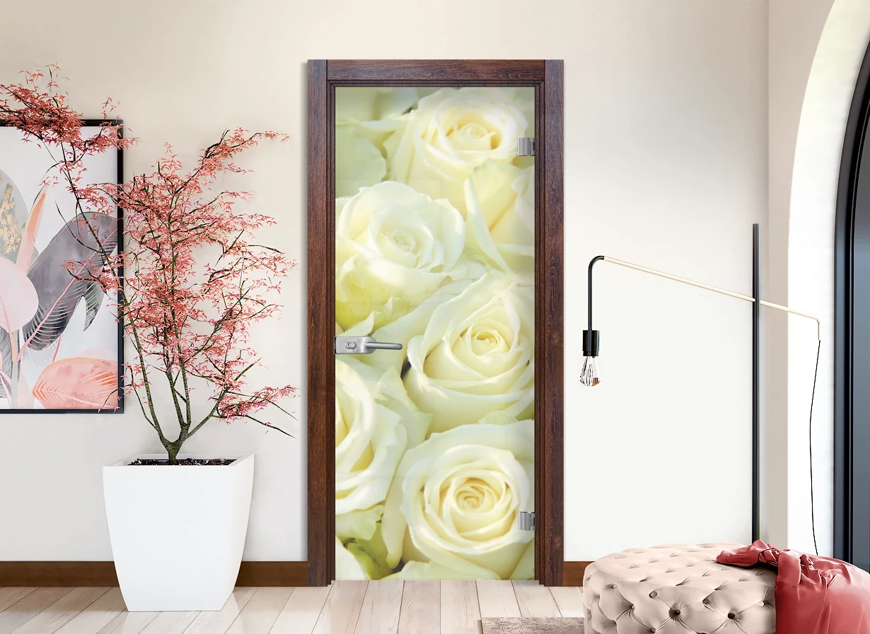 Стъклена врата Sil Lux Print G 13-6, цвят Японски Бонсай