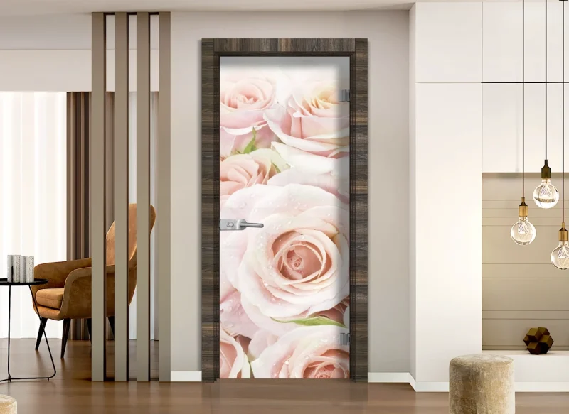 Стъклена врата Sil Lux Print G 13-7, цвят Райски Орех